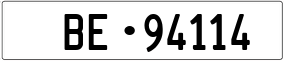 Trailer License Plate